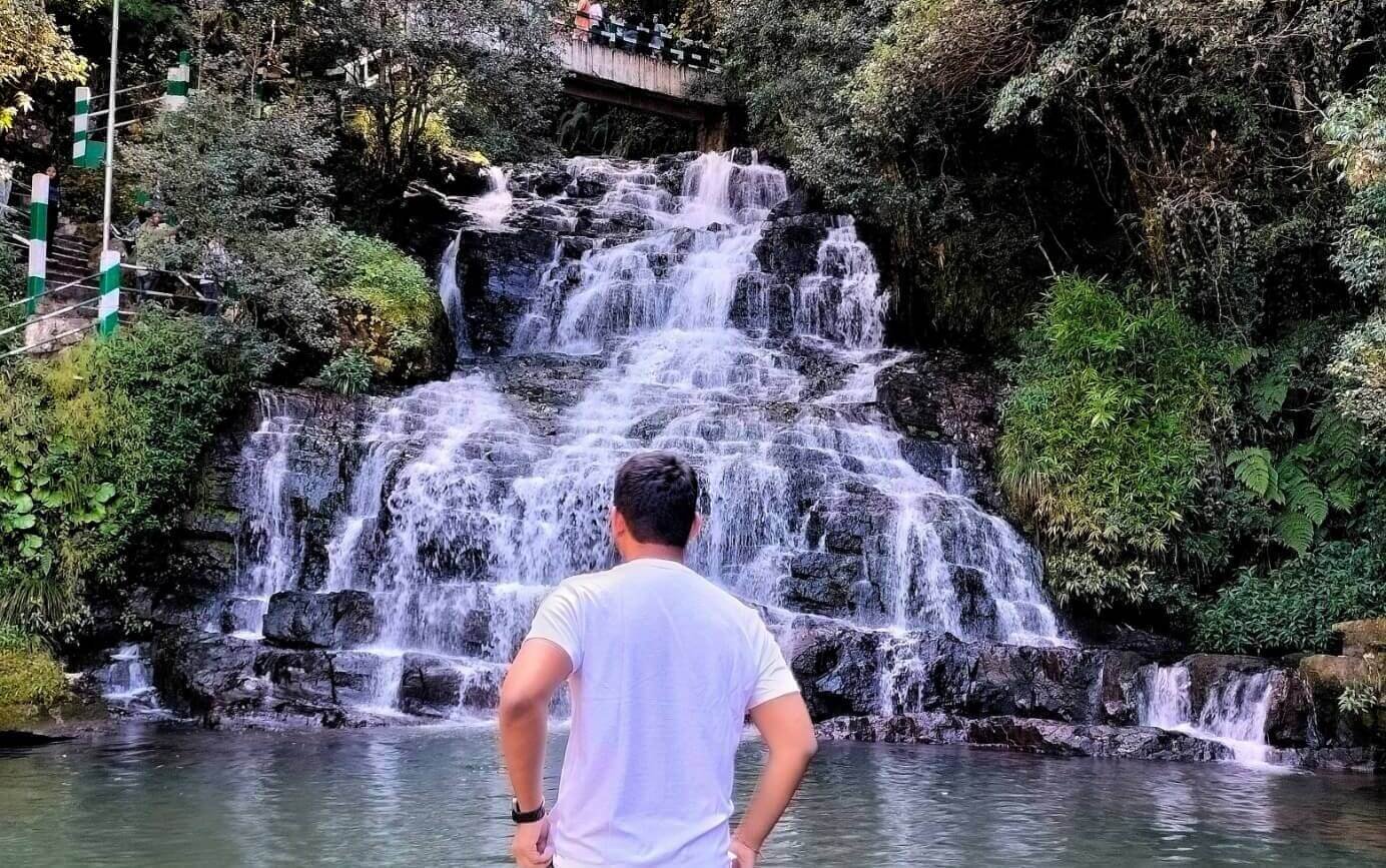 Three-tiered Elephant Falls near Shillong
